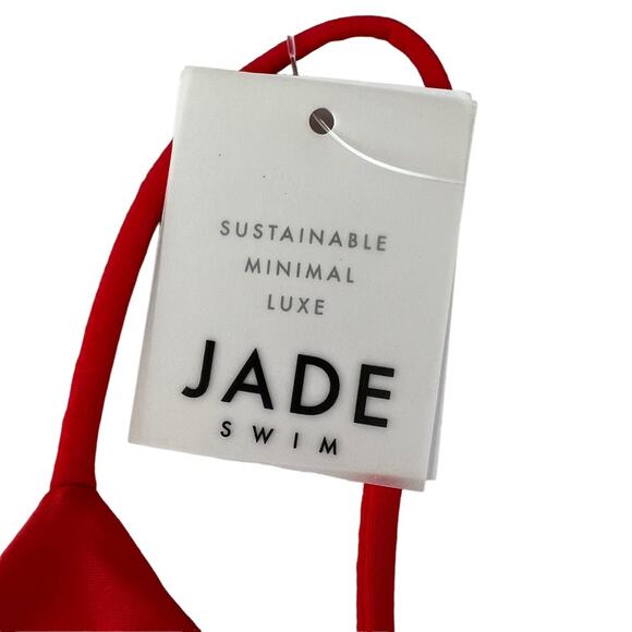 JADE SWIM Trophy One Piece Bikini in Lava NWT SMALL - Picture 7 of 8